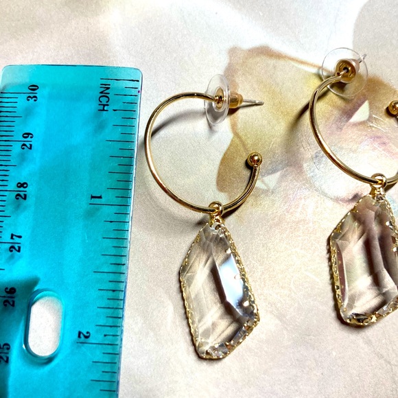 Trendy Transparent Drop Earrings - Picture 6 of 6